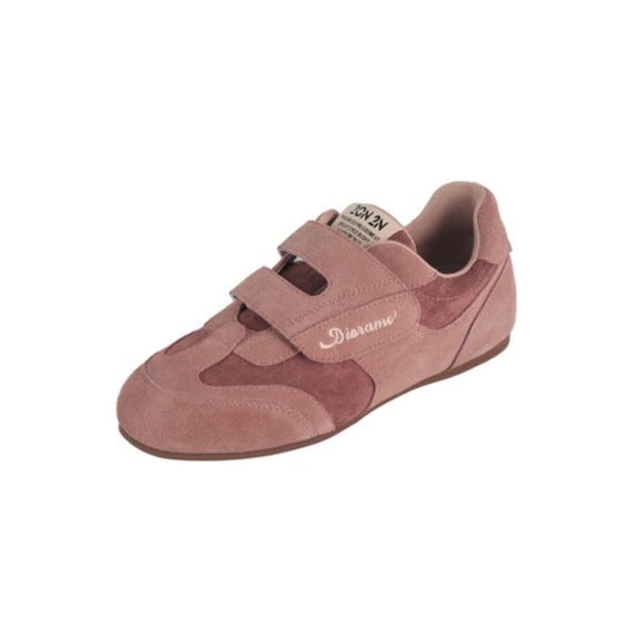 Women's Retro Cow Suede Casual Velcro German Army Trainers