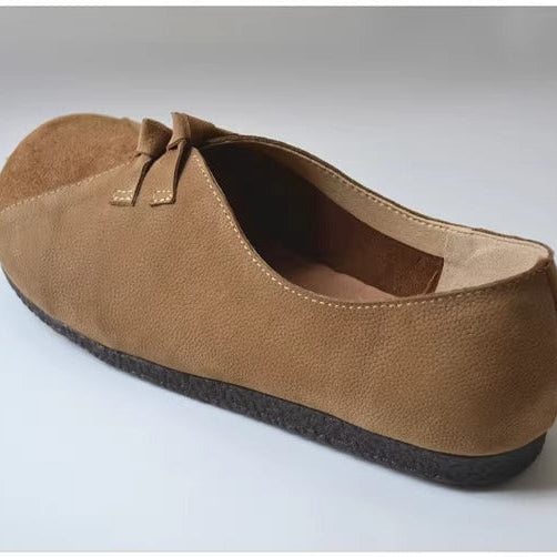 Women's Vintage Patchwork Slip-on Comfort Leather Flat Shoes
