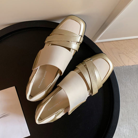 Women's Comfort Workwear Wedge Comfort Shoes with Adjustable Velcro Straps