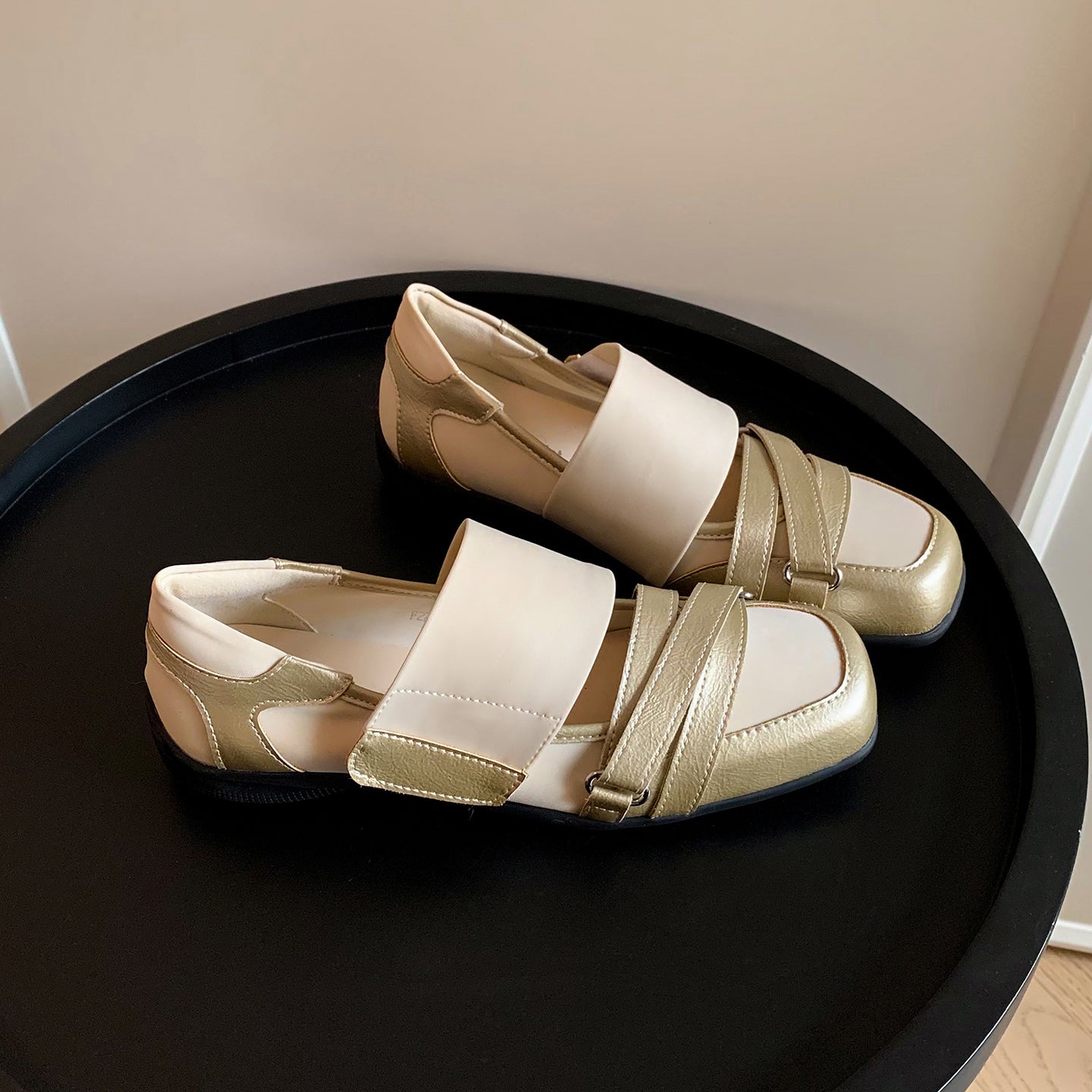 Women's Comfort Workwear Wedge Comfort Shoes with Adjustable Velcro Straps