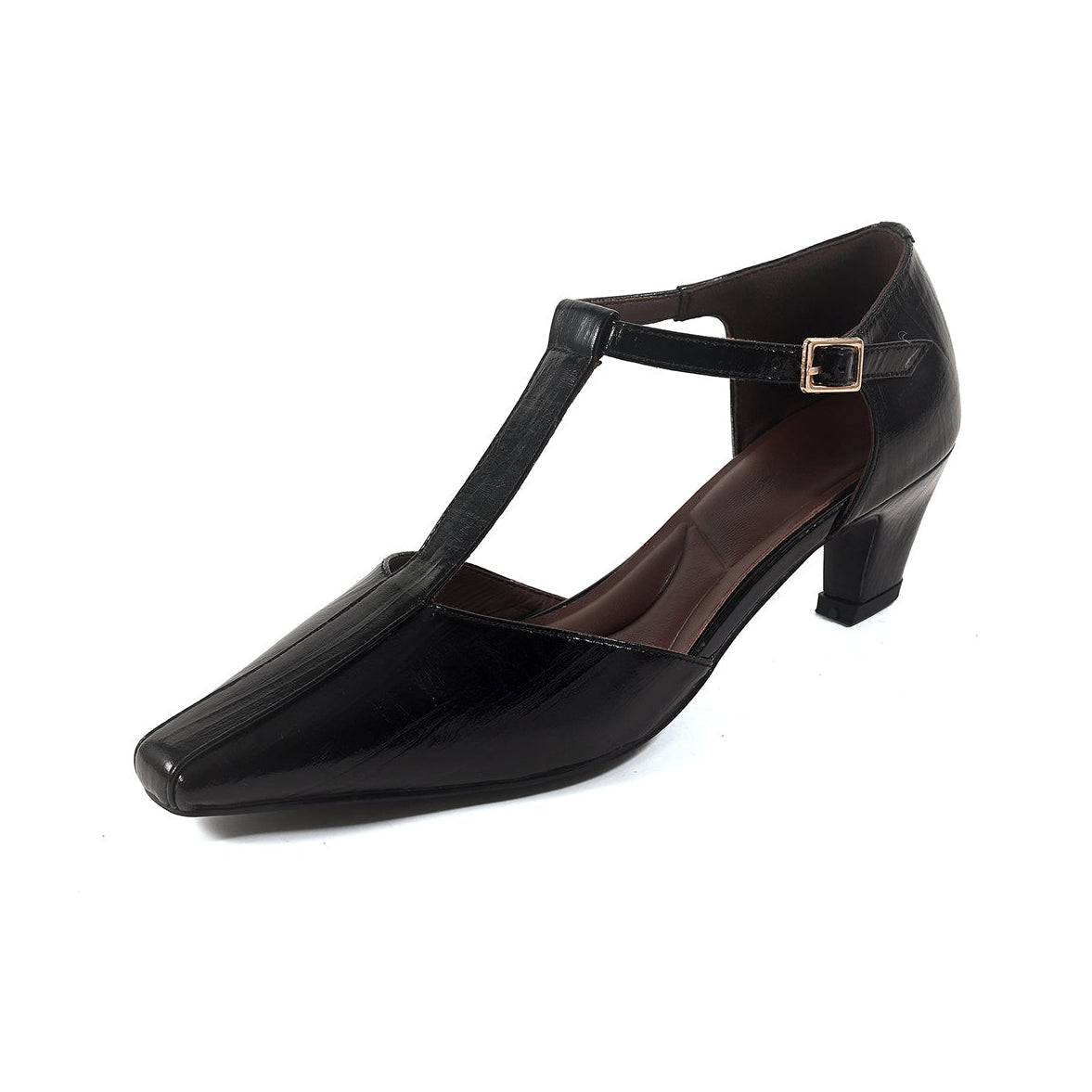 Women's Elegant T-Strap Sandals Modern Square Toe Mary Janes