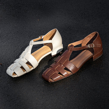Retro High End Heightening Leather Shoes