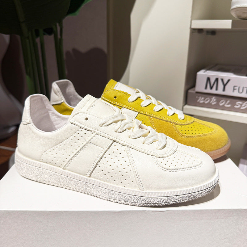 Women's First-Layer Cowhide GAT Sneakers Breathable Luxury Flats Trainers