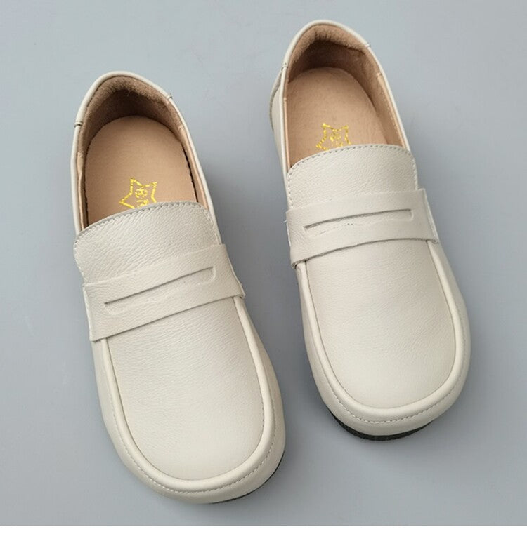 Women's Casual & Comfortable Handmade Wide-Toe Box Slip-On Loafers