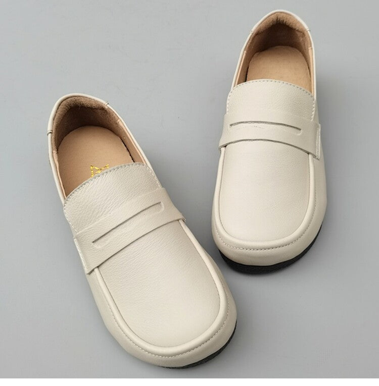 Women's Casual & Comfortable Handmade Wide-Toe Box Slip-On Loafers