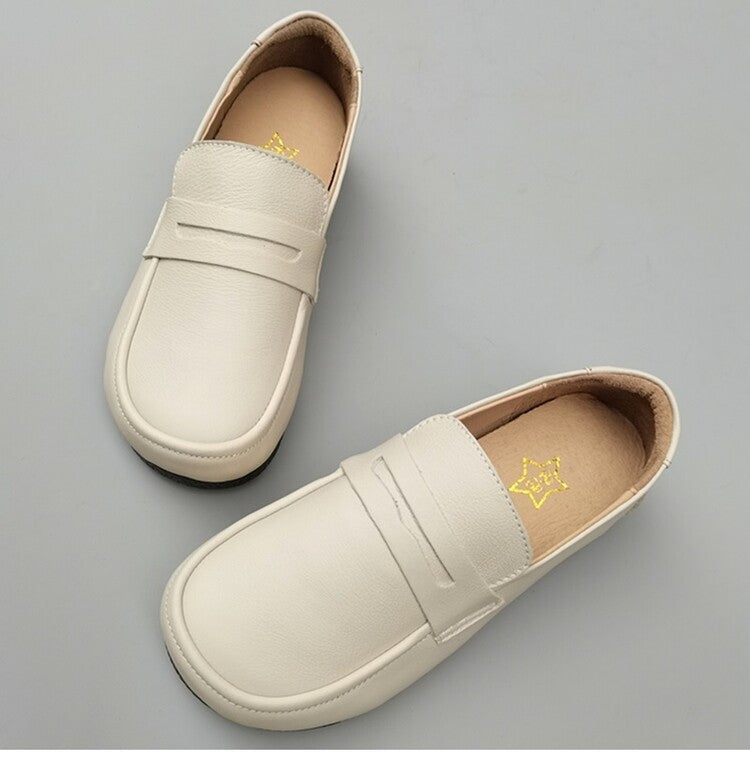 Women's Casual & Comfortable Handmade Wide-Toe Box Slip-On Loafers