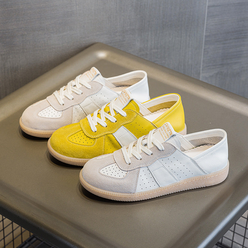 Women's GAT Inspired Retro Flats Sneakers Minimalist Unlined Walking Shoes