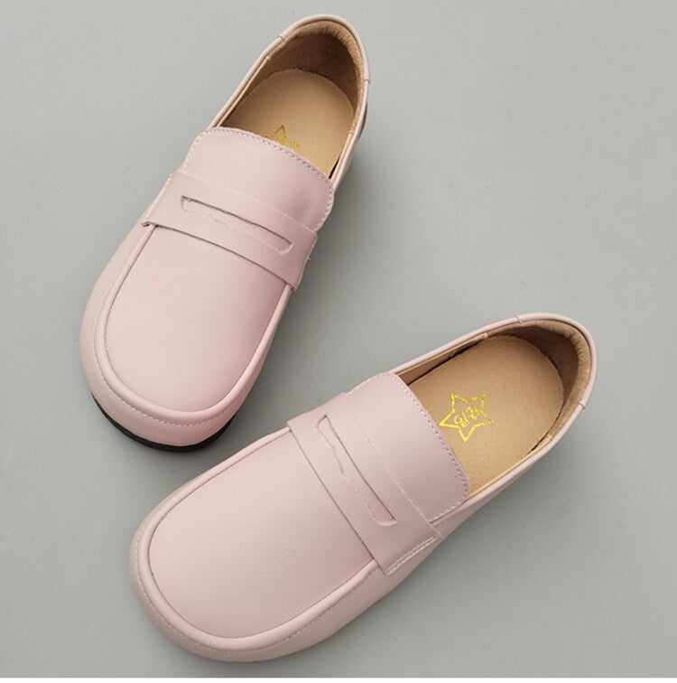 Women's Casual & Comfortable Handmade Wide-Toe Box Slip-On Loafers