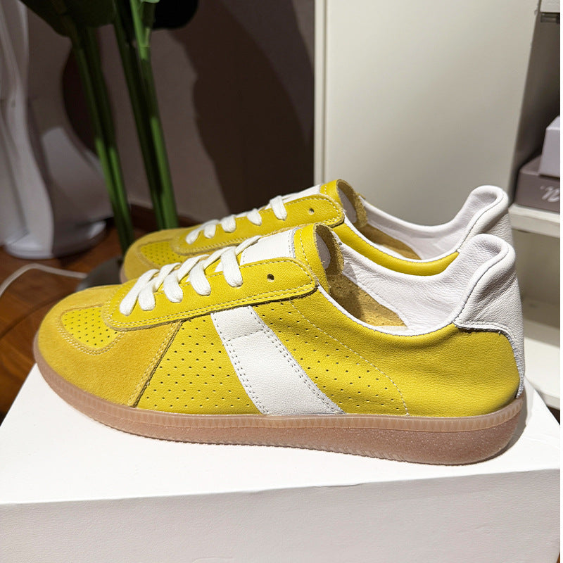 Women's First-Layer Cowhide GAT Sneakers Breathable Luxury Flats Trainers