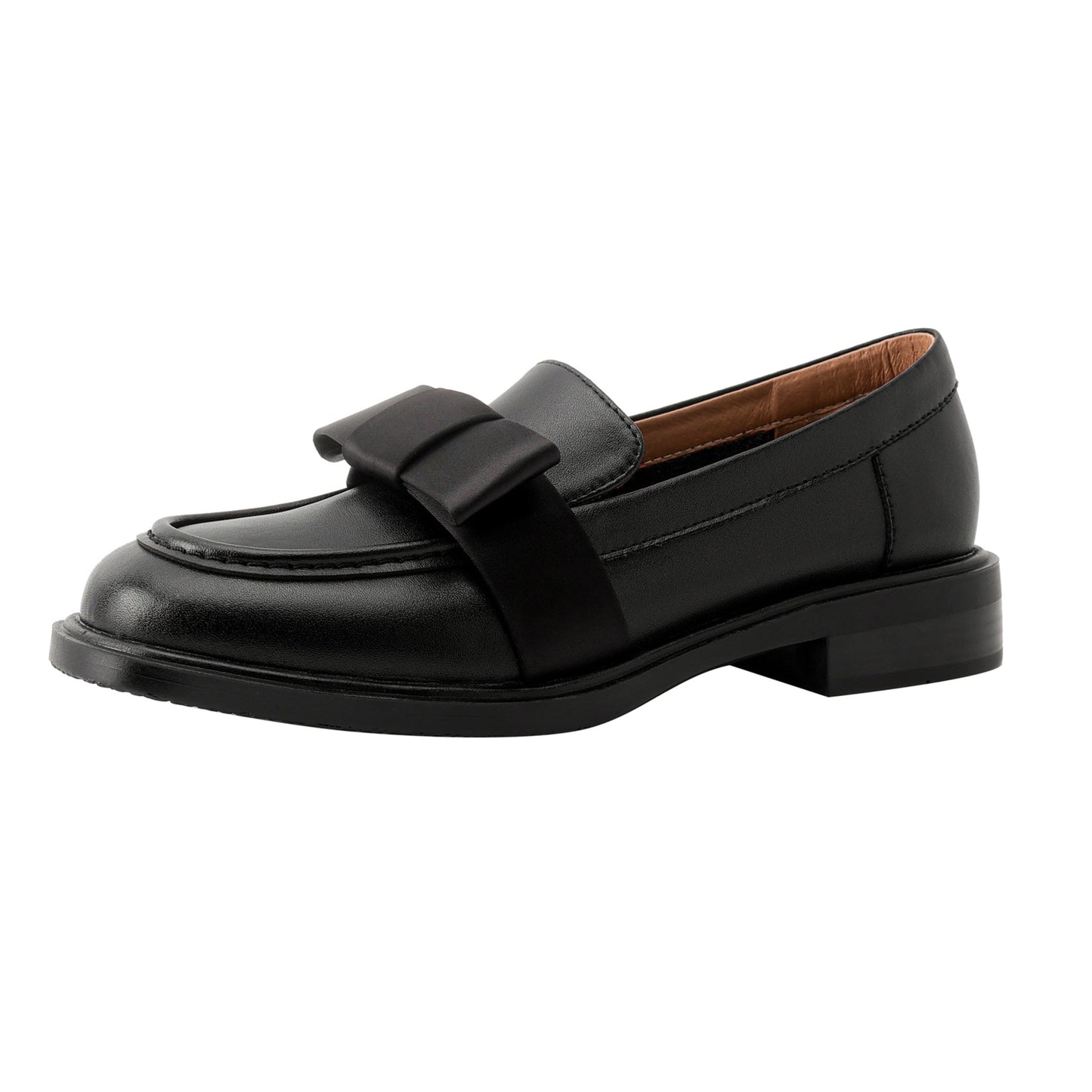 Women's Handmade Retro Bow British Style Low Heeled Loafers