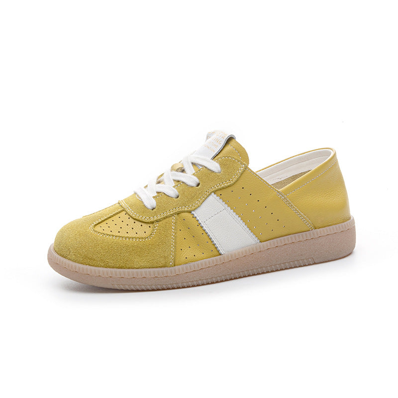 Women's GAT Inspired Retro Flats Sneakers Minimalist Unlined Walking Shoes