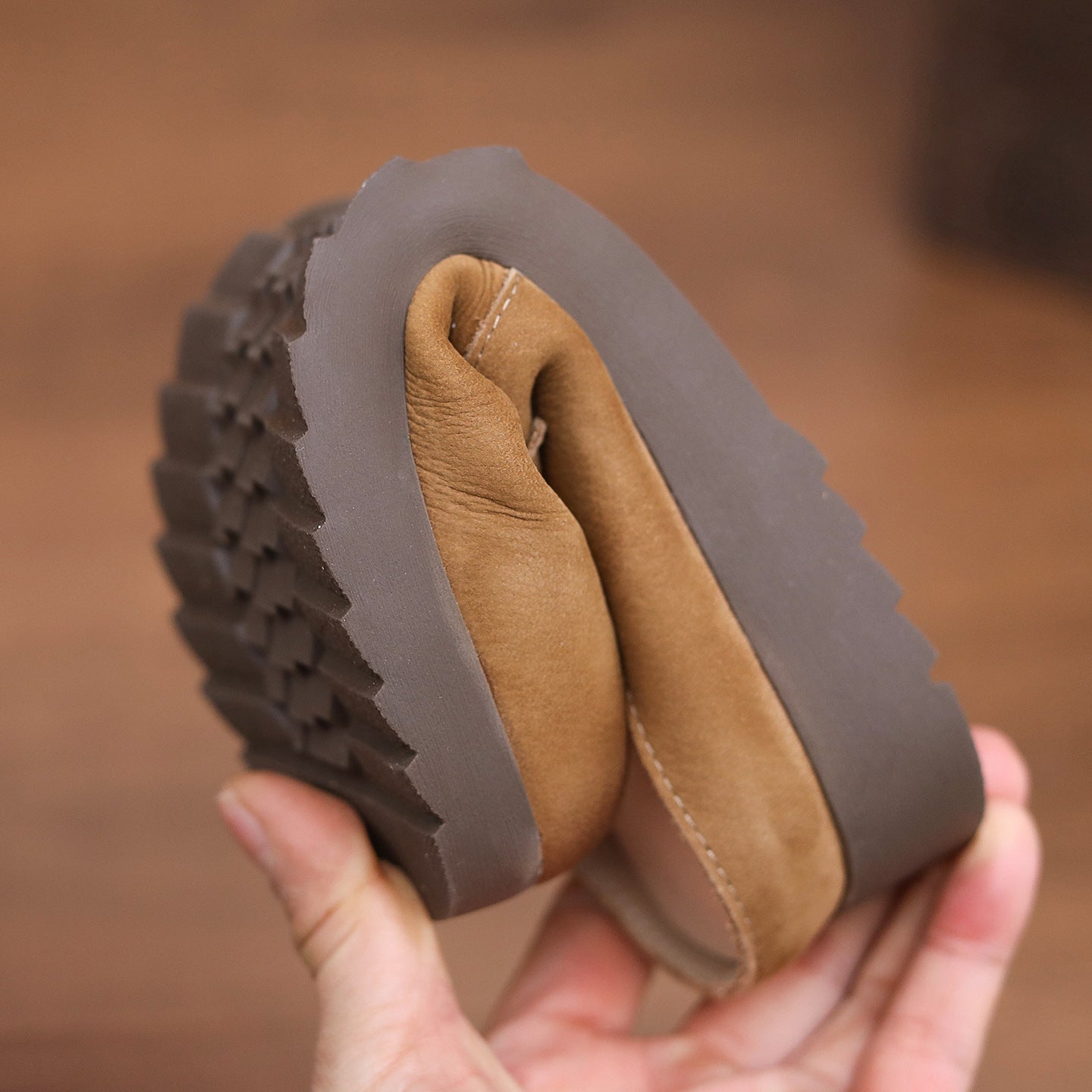 Women's Vintage Leather Mules - Hand-Stitched Artisanal Buckle Slides