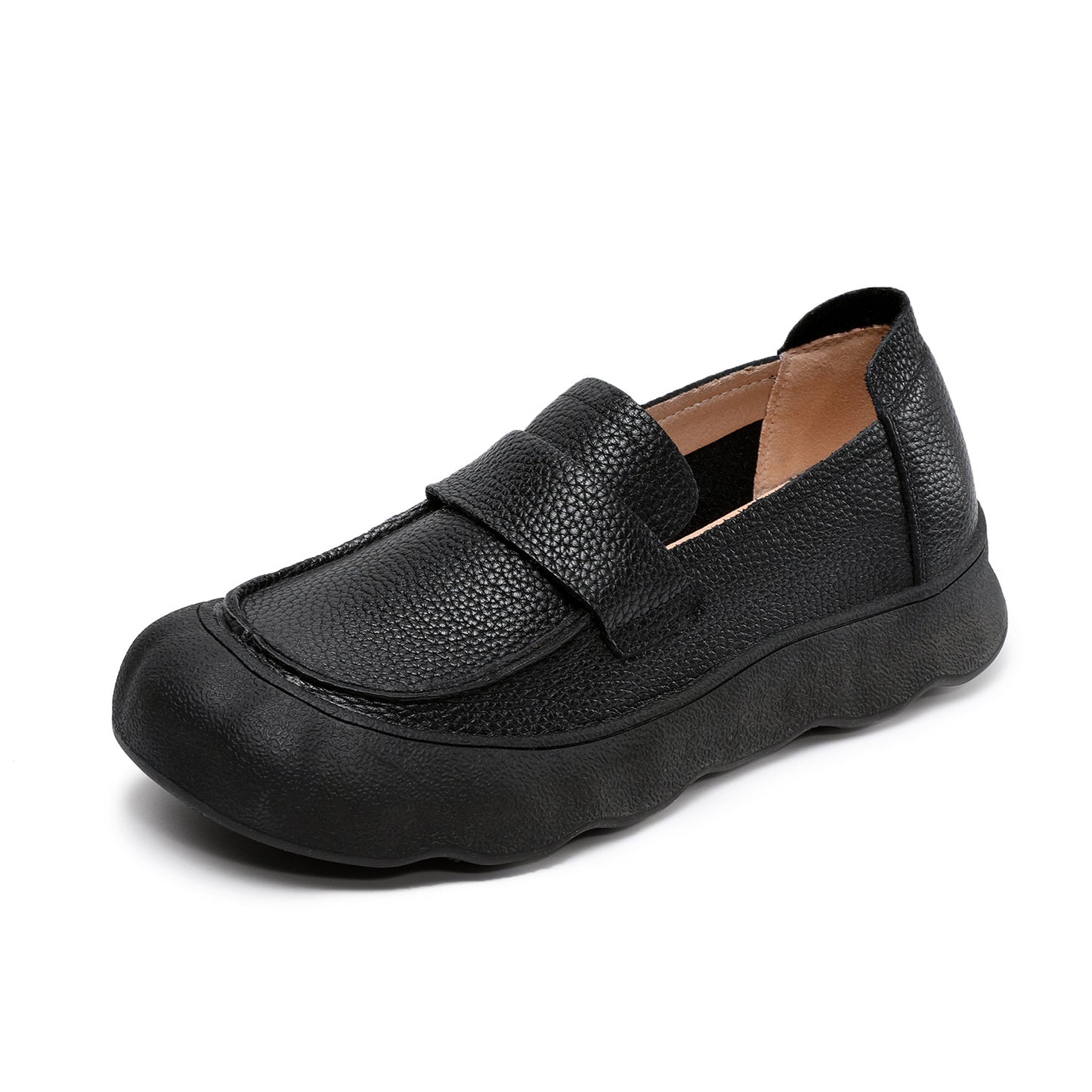 Women’s Retro Slip-On Flat Shoes – Soft Sole Comfortable Casual Style