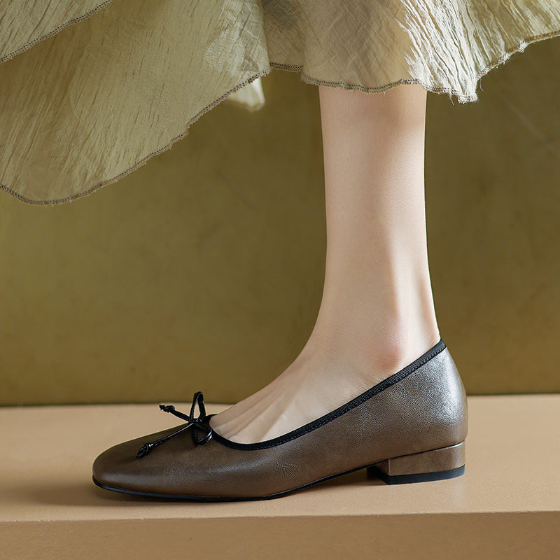 Women's Classic Elegant Bow Ballet Flats
