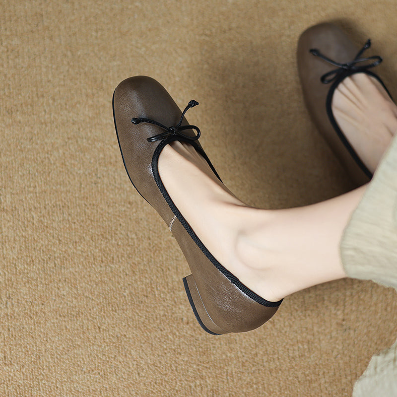Women's Classic Elegant Bow Ballet Flats