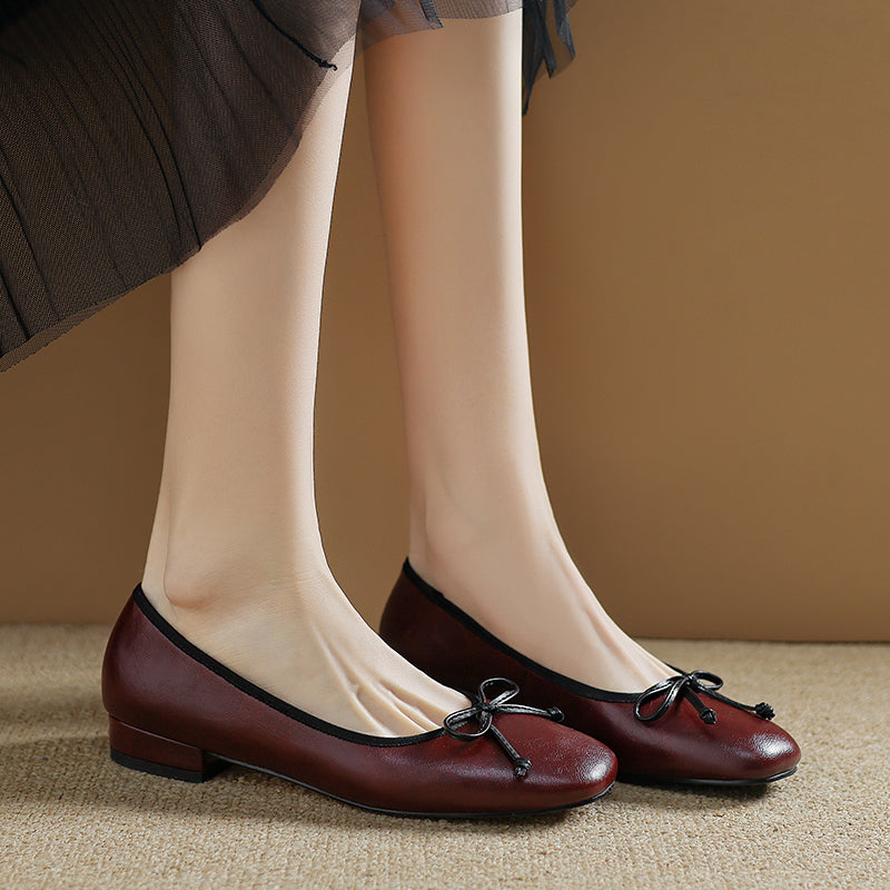 Women's Classic Elegant Bow Ballet Flats