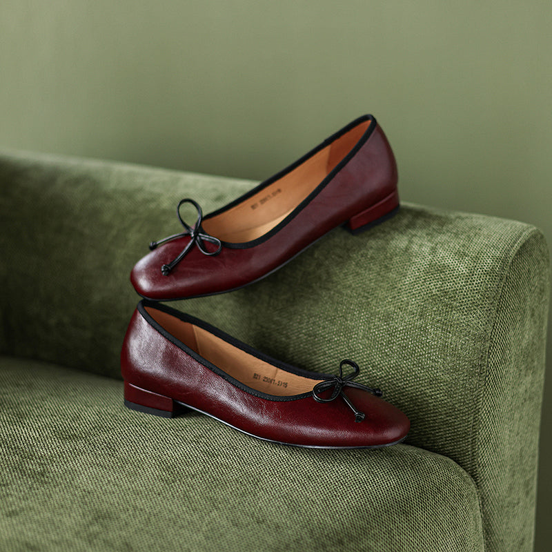Women's Classic Elegant Bow Ballet Flats