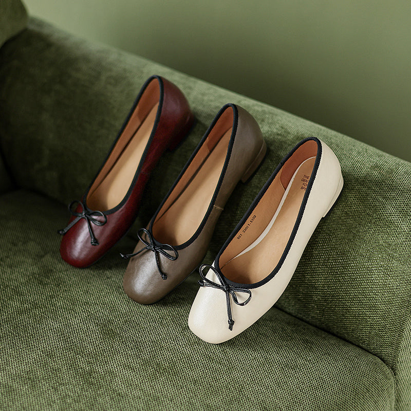 Women's Classic Elegant Bow Ballet Flats