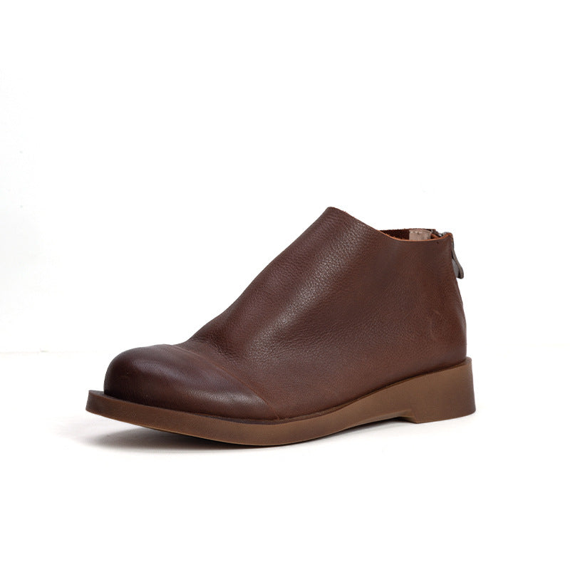 Womens Genuine Leather Handmade Ankle Boots