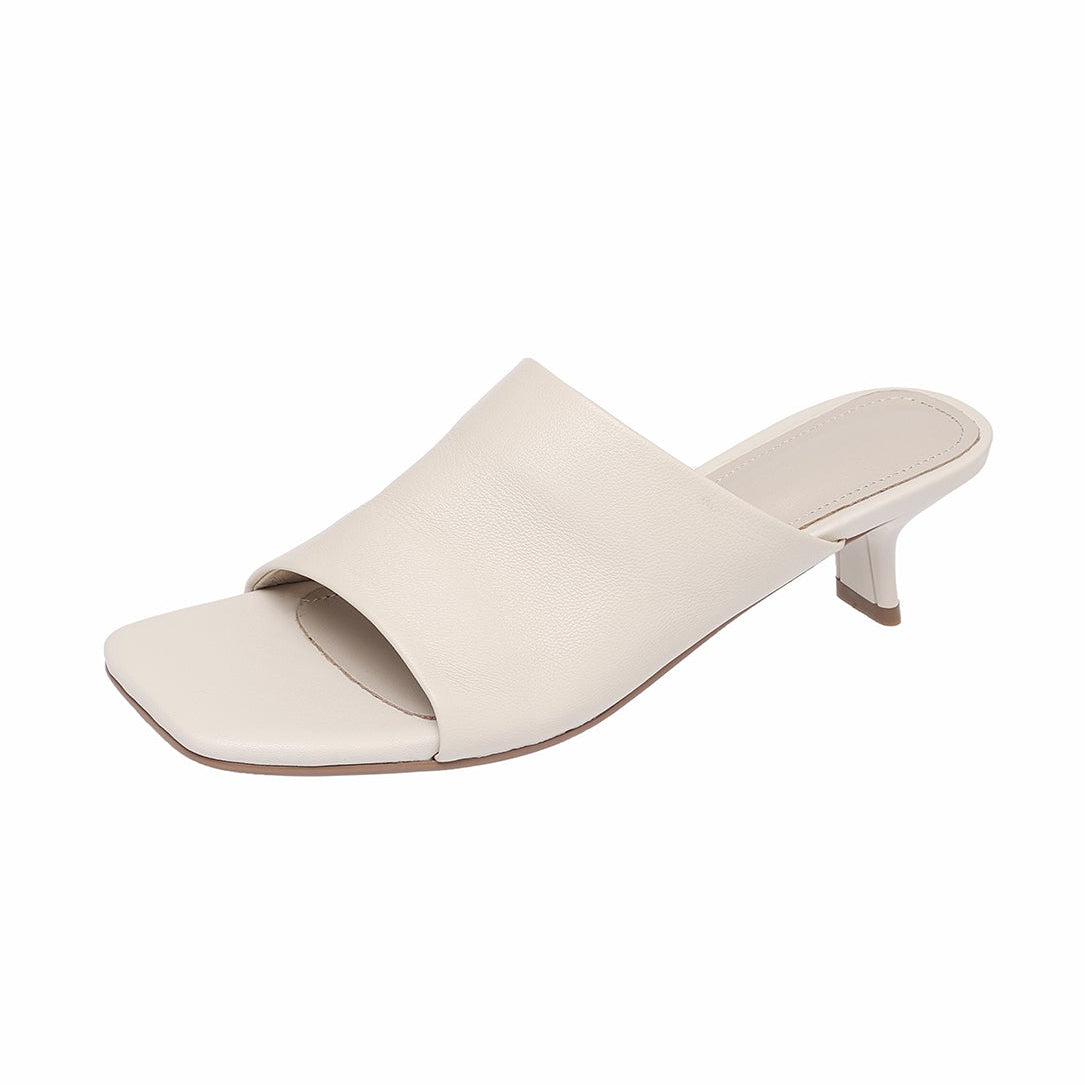 Women's Sheepskin Mules Luxury Ultra-Soft Sheepskin Slides Premium Summer Professional Footwear