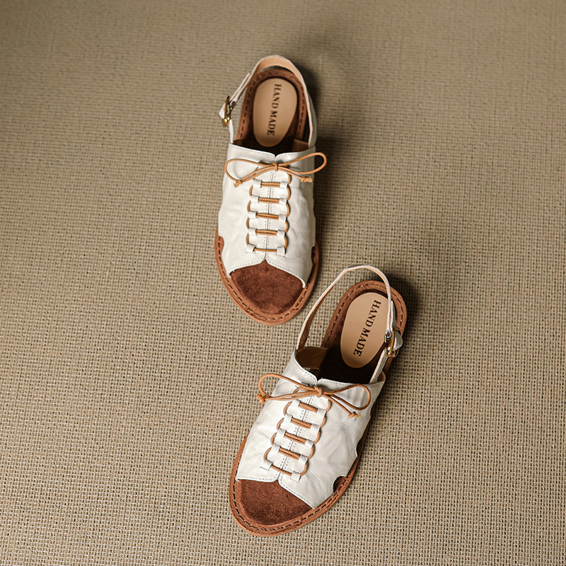 Women's Handmade Leather Boho Style Flat Comfort Open Toe Sandals