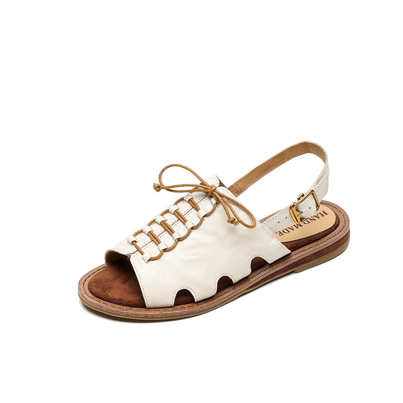 Women's Handmade Leather Boho Style Flat Comfort Open Toe Sandals