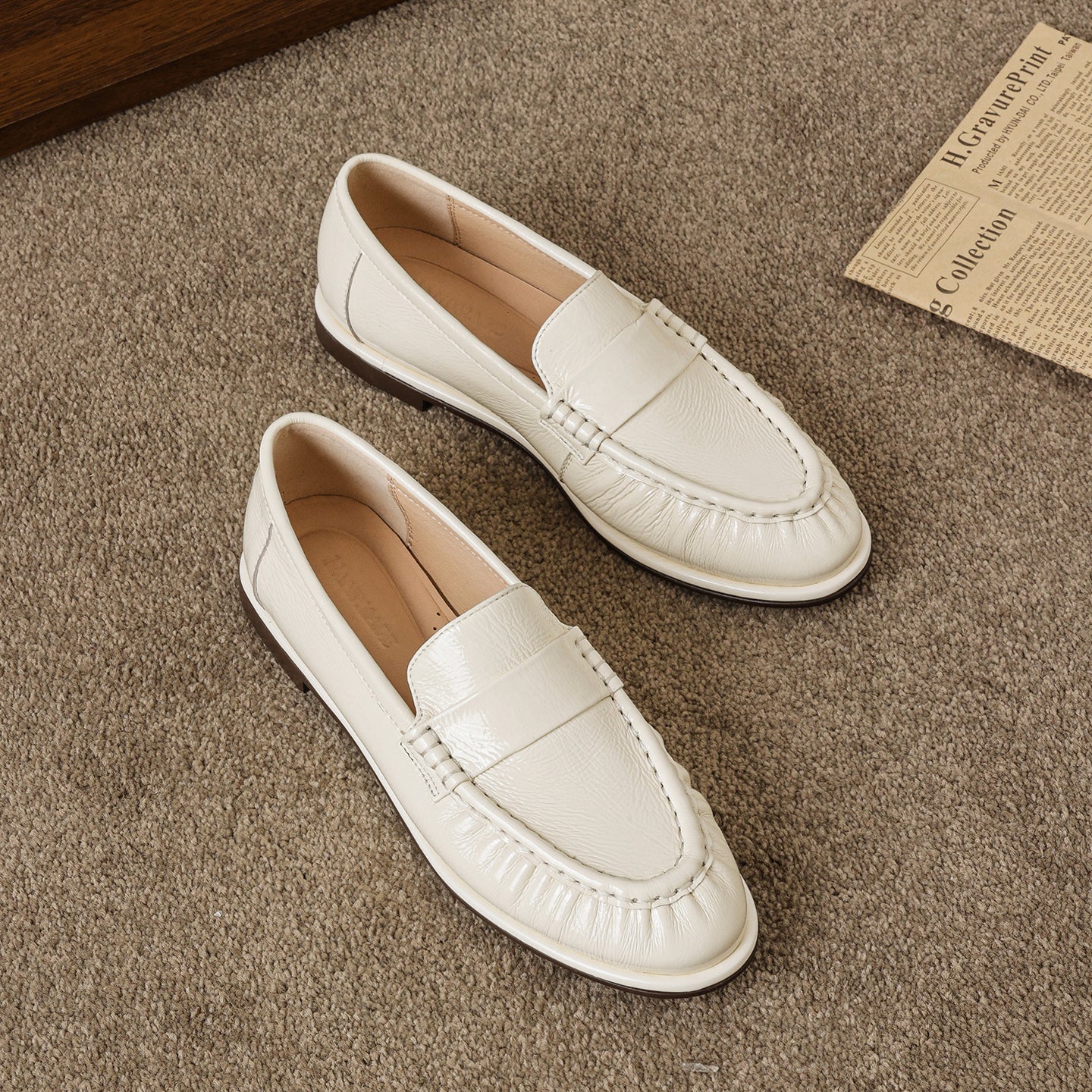 Women’s Sheepskin Driving Loafers – Casual Business Comfortable Shoes