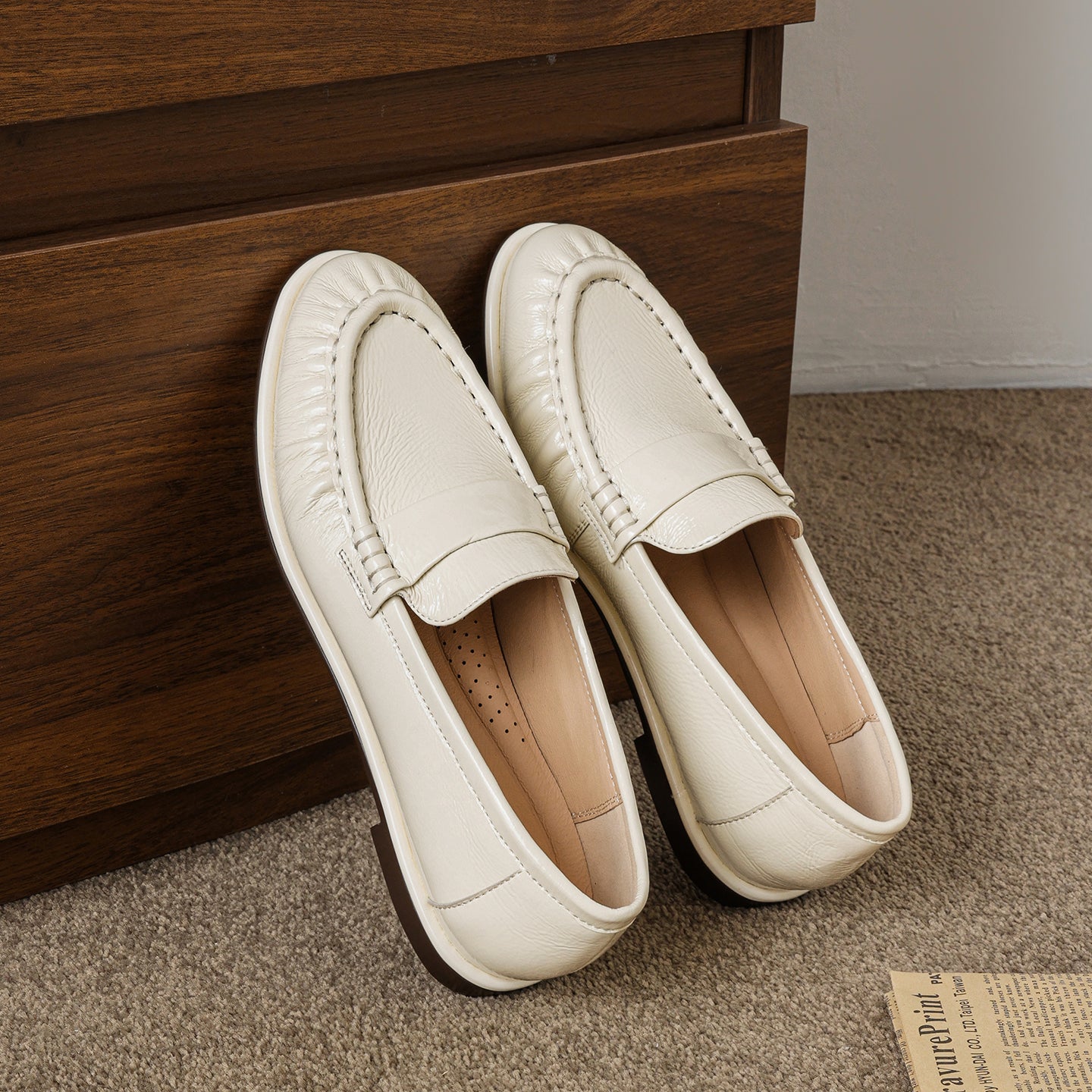 Women’s Sheepskin Driving Loafers – Casual Business Comfortable Shoes