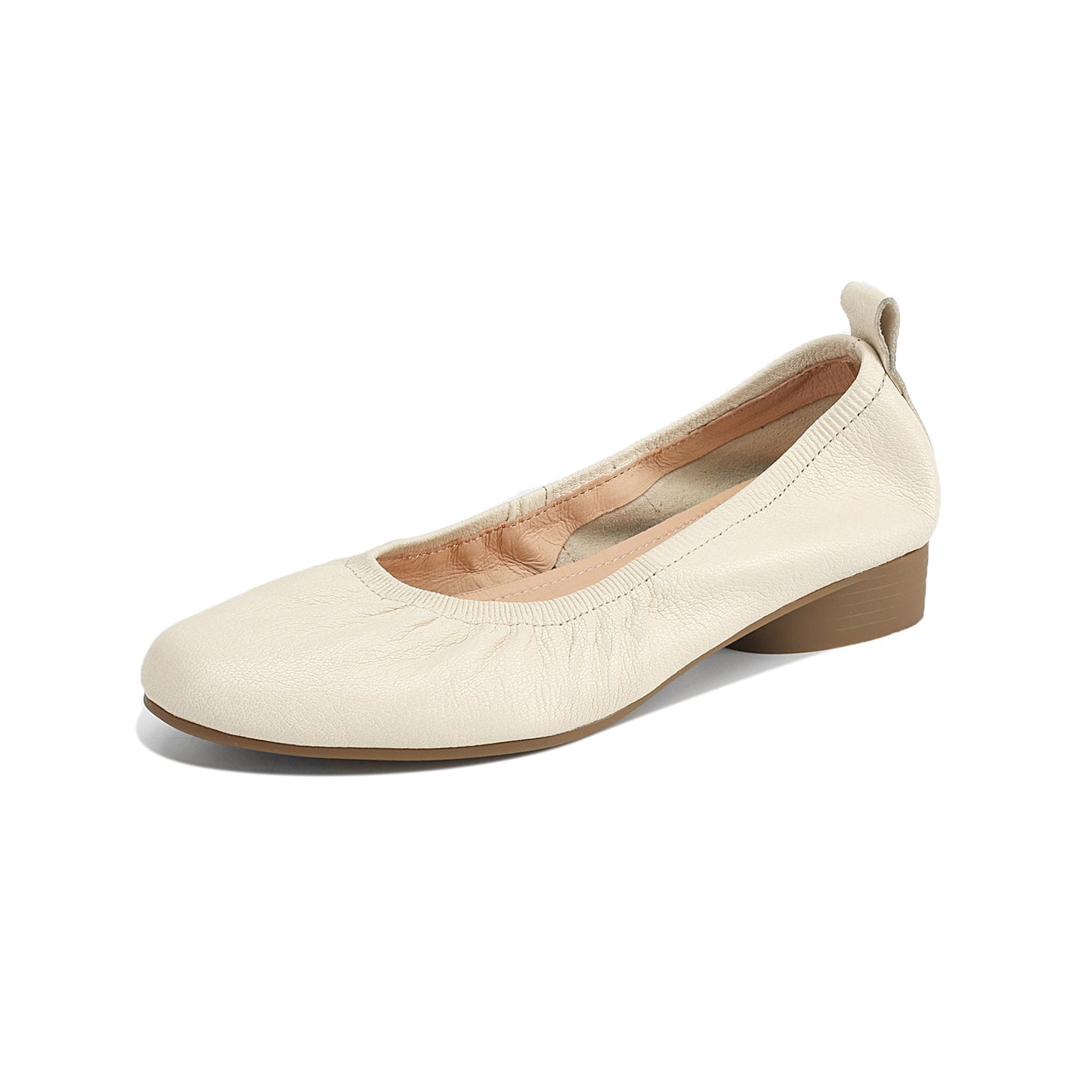 Elegant Soft Leather Ballet Shoes - Flexible Elasticized Flats Sheepskin Upper Classic Footwear