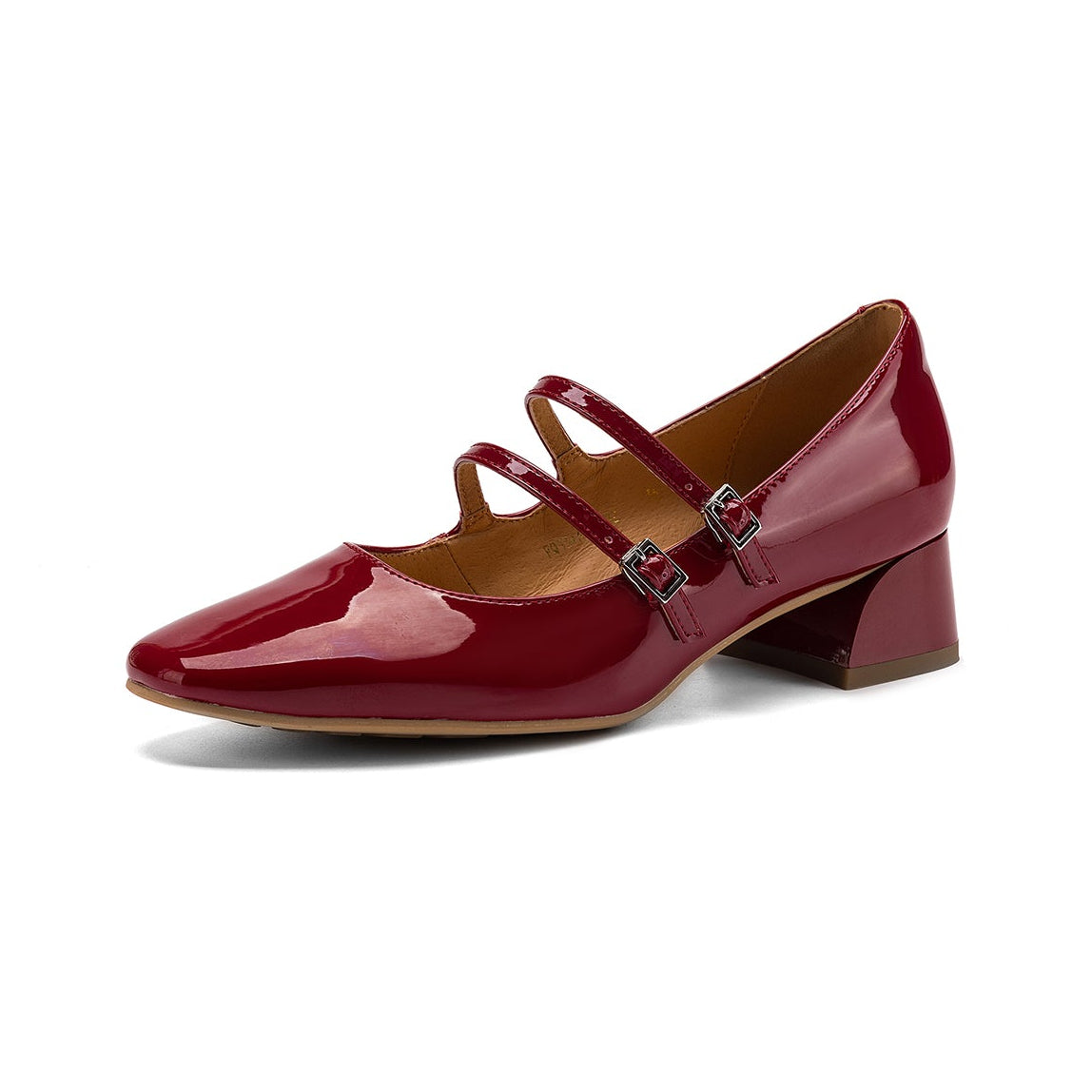 Modern Patent Leather Professional Mary Janes - Stable Mid-Heel Dress Shoes - Elegant All-Day Comfort Pumps