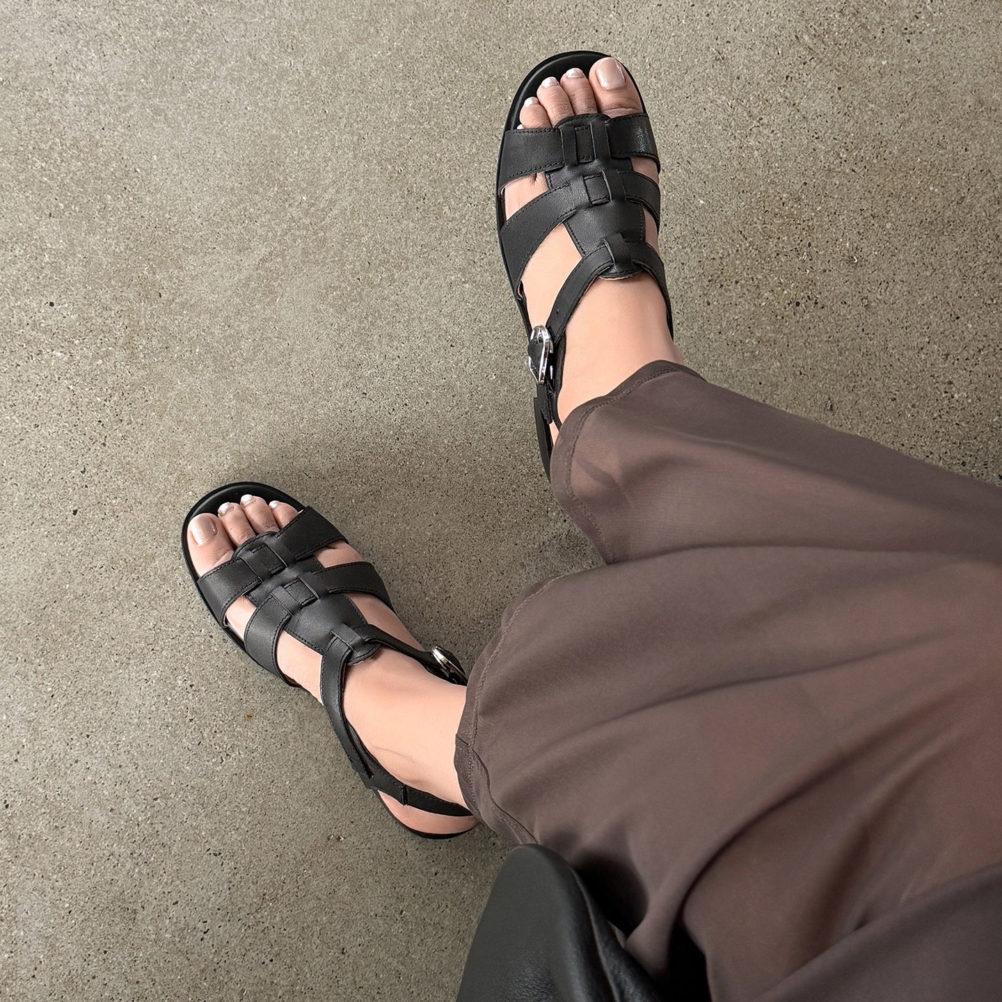 Womens Retro Woven Leather Fisherman Sandals Open Toe T-Strap Roman Summer Shoes