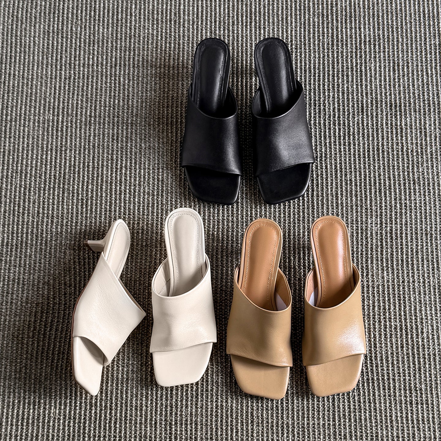 Women's Sheepskin Mules Luxury Ultra-Soft Sheepskin Slides Premium Summer Professional Footwear
