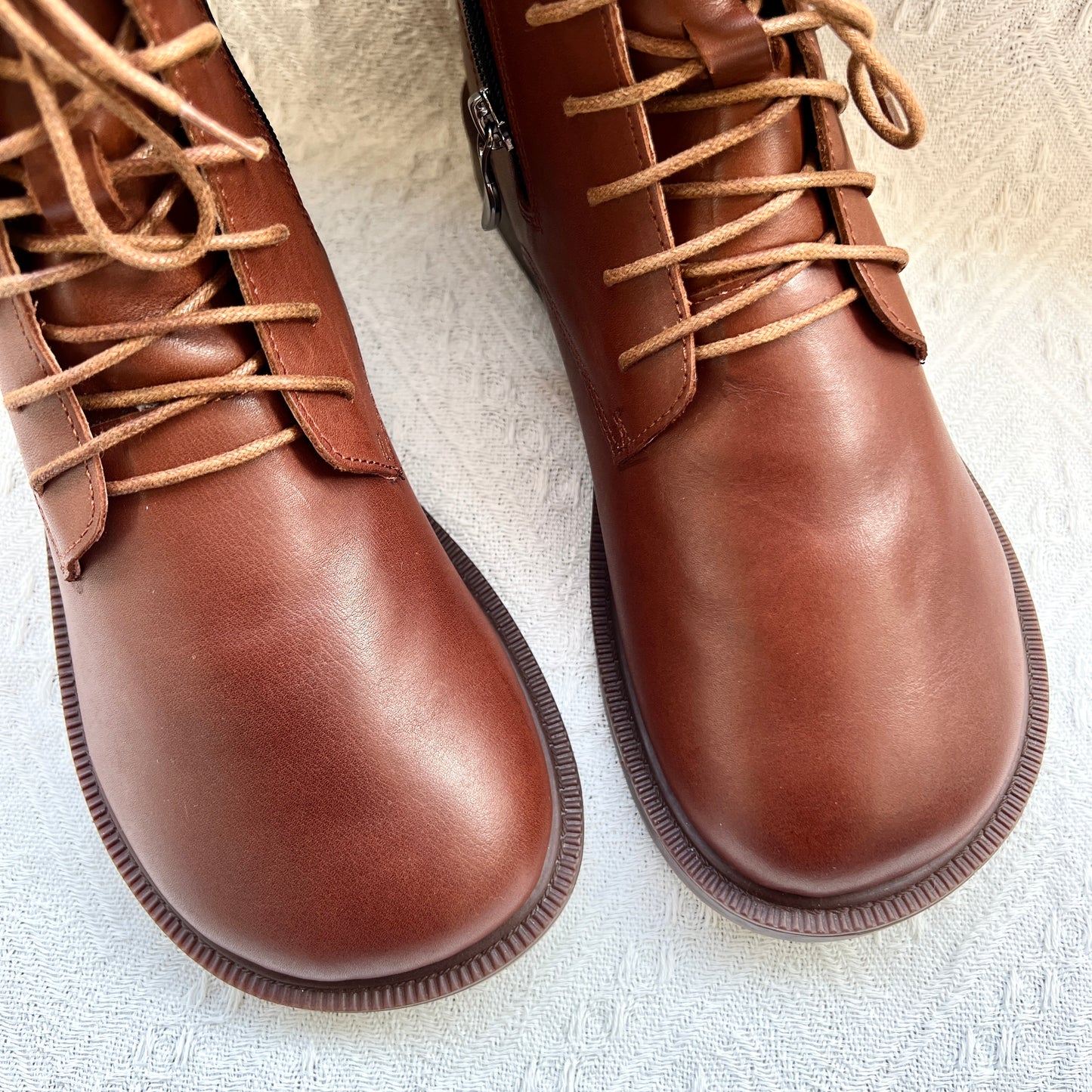 Women's Leather Shearling Ankle Boots – Wide Toe Winter Warm Boots