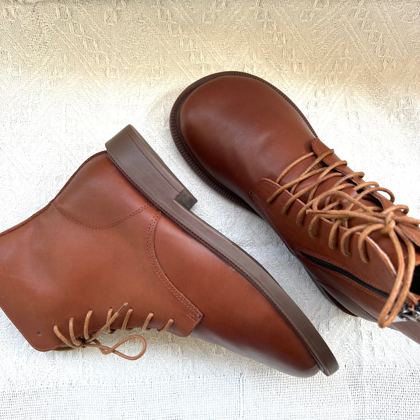 Women's Leather Shearling Ankle Boots – Wide Toe Winter Warm Boots