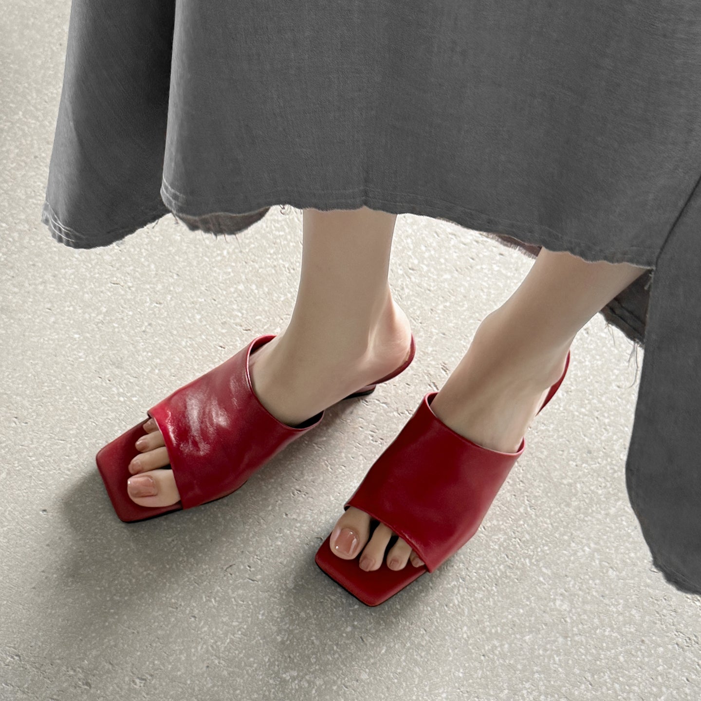 Minimalist Soft Sheepskin Wedge Sandals - Summer Slides - High-End Comfort Footwear