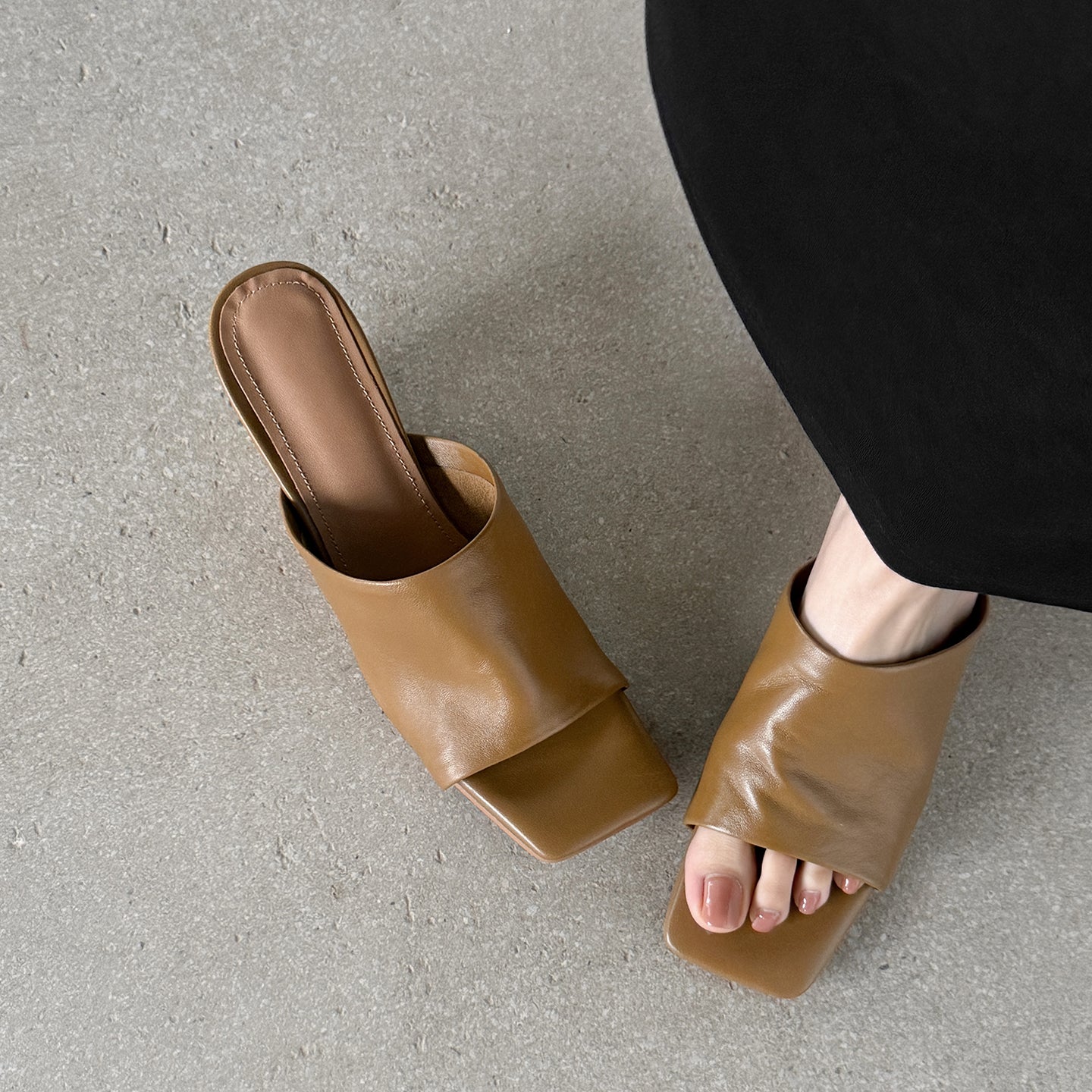 Minimalist Soft Sheepskin Wedge Sandals - Summer Slides - High-End Comfort Footwear