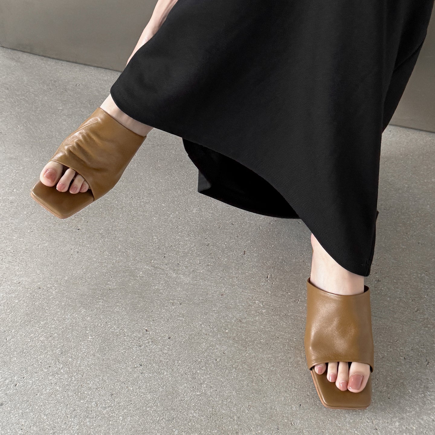 Minimalist Soft Sheepskin Wedge Sandals - Summer Slides - High-End Comfort Footwear