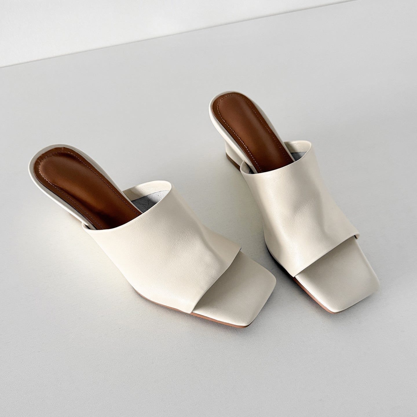 Minimalist Soft Sheepskin Wedge Sandals - Summer Slides - High-End Comfort Footwear
