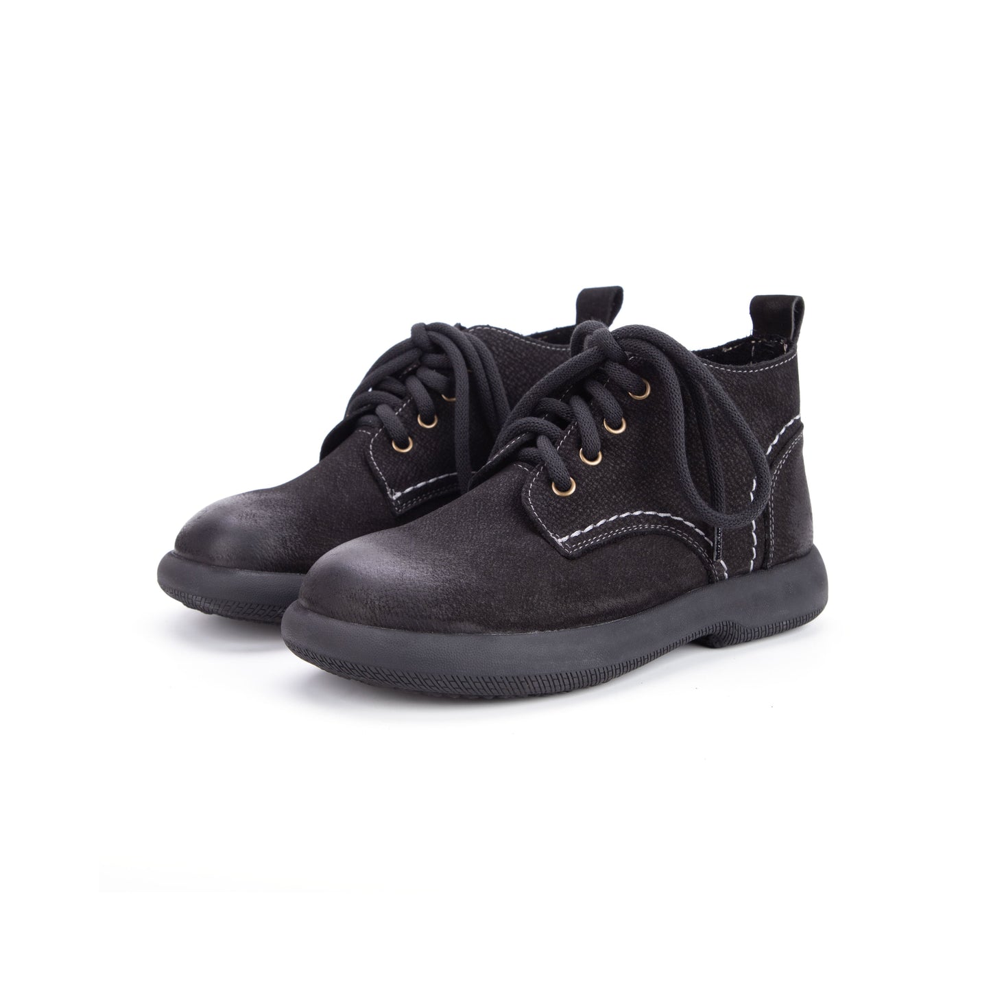 Women's Literary Leather Vintage Casual Lace-up Ankle Boots