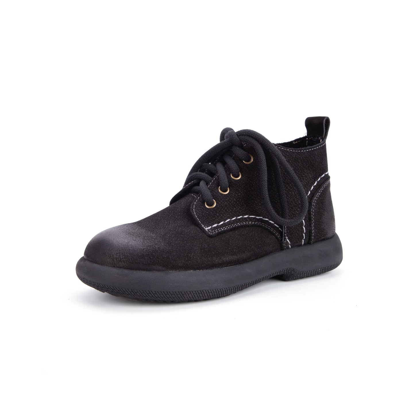 Women's Literary Leather Vintage Casual Lace-up Ankle Boots