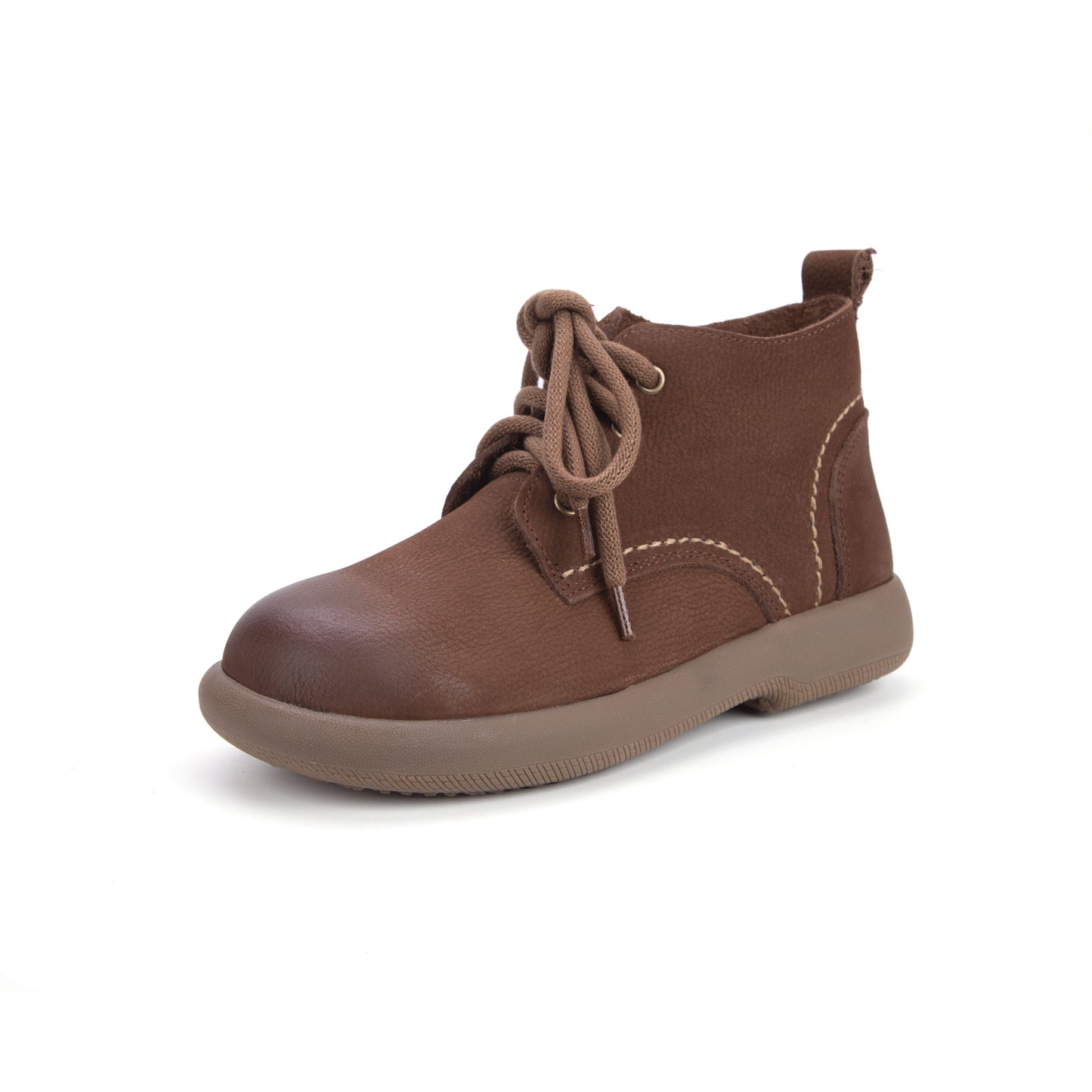 Women's Literary Leather Vintage Casual Lace-up Ankle Boots