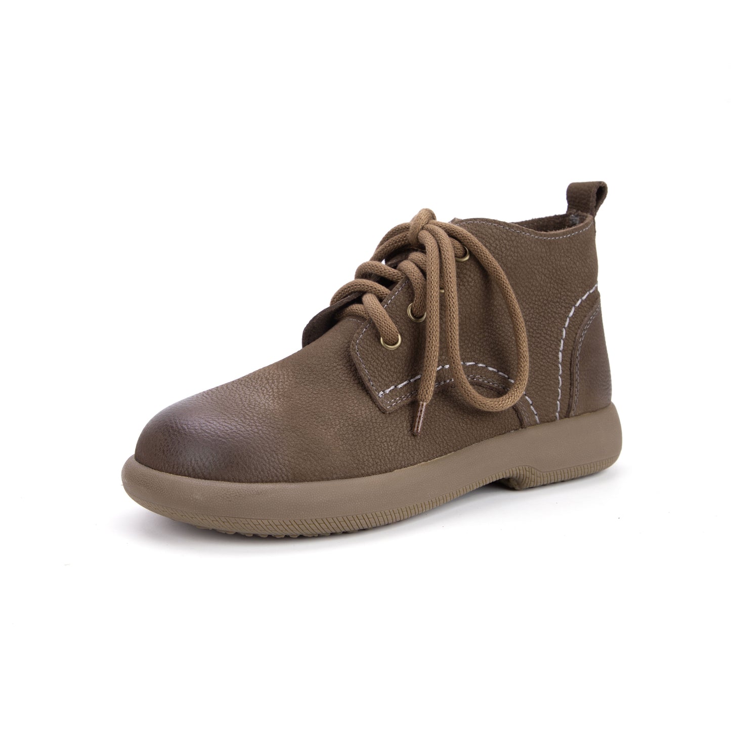 Women's Literary Leather Vintage Casual Lace-up Ankle Boots