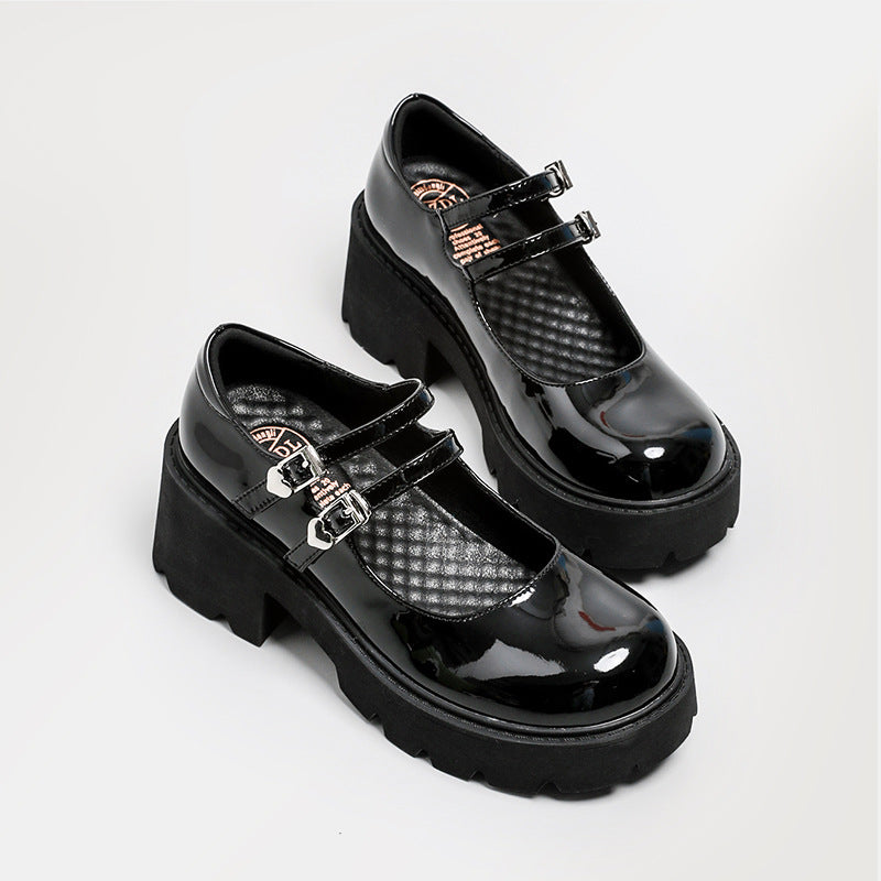 Womens Platform Mary Jane Shoes Double Buckle Heels - RetroStep