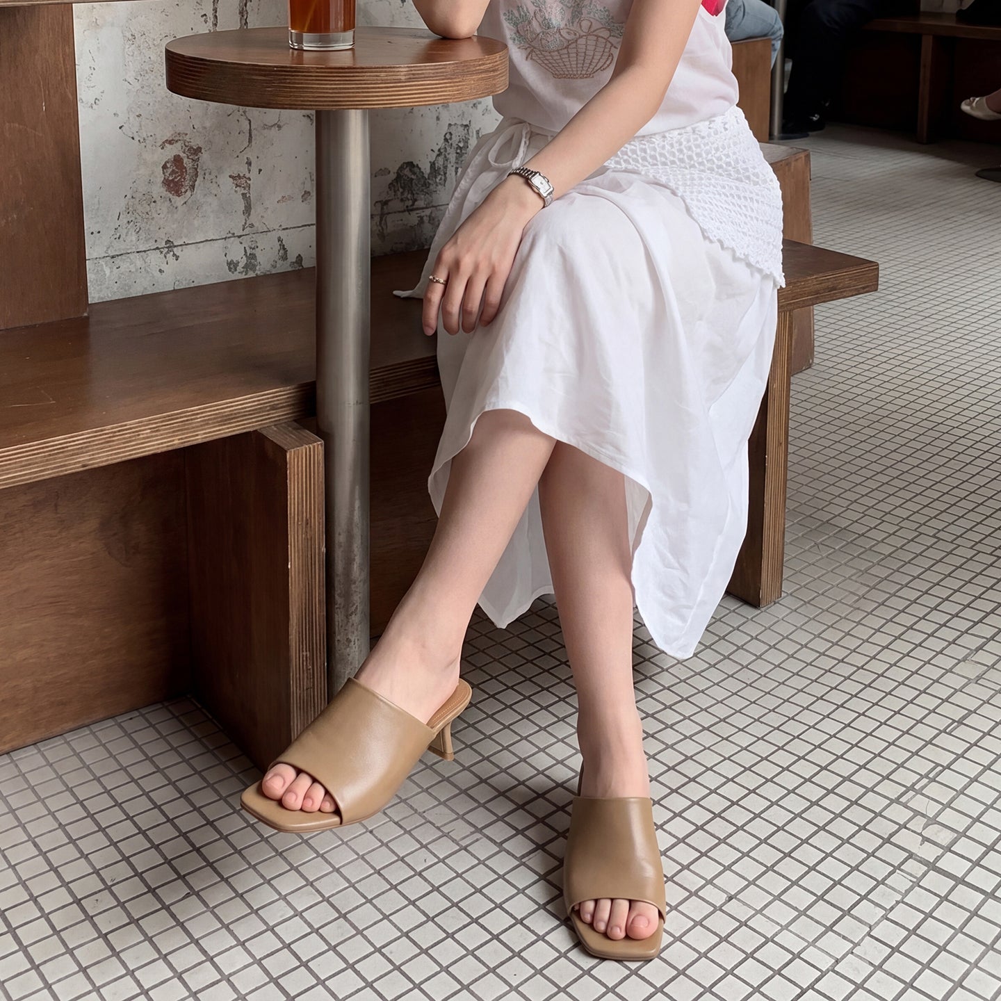 Women's Sheepskin Mules Luxury Ultra-Soft Sheepskin Slides Premium Summer Professional Footwear