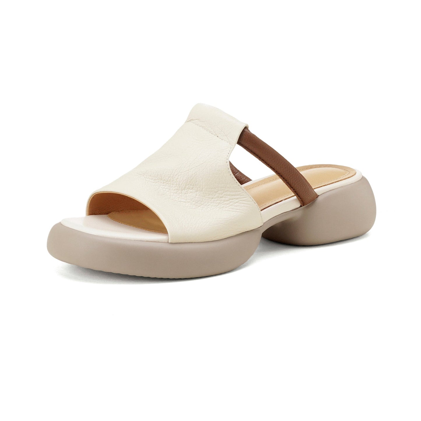 Women's Ultra-Soft Sheepskin Summer Mules Sandals - Lightweight Platform Shoes