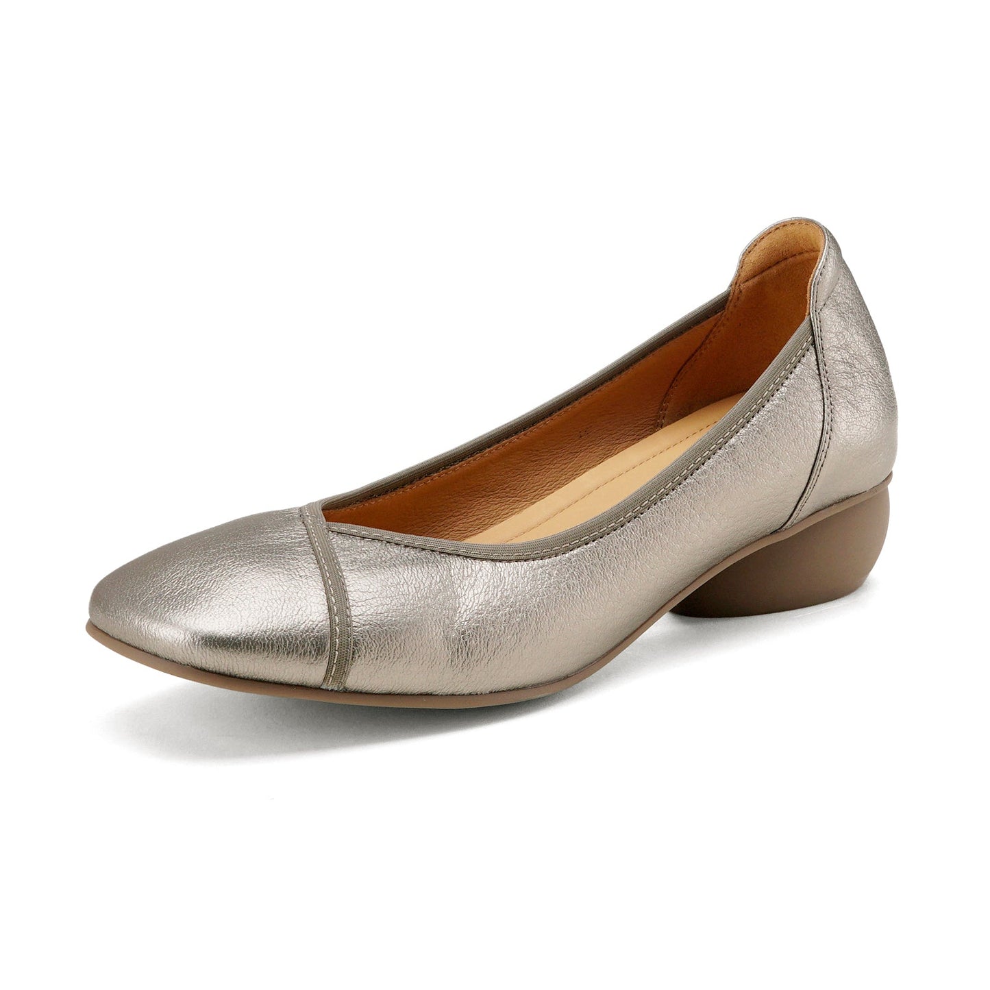 Ultra-Soft Sheepskin Office Heels - Breathable Leather Pumps - Stable Mid-Heel Shoes