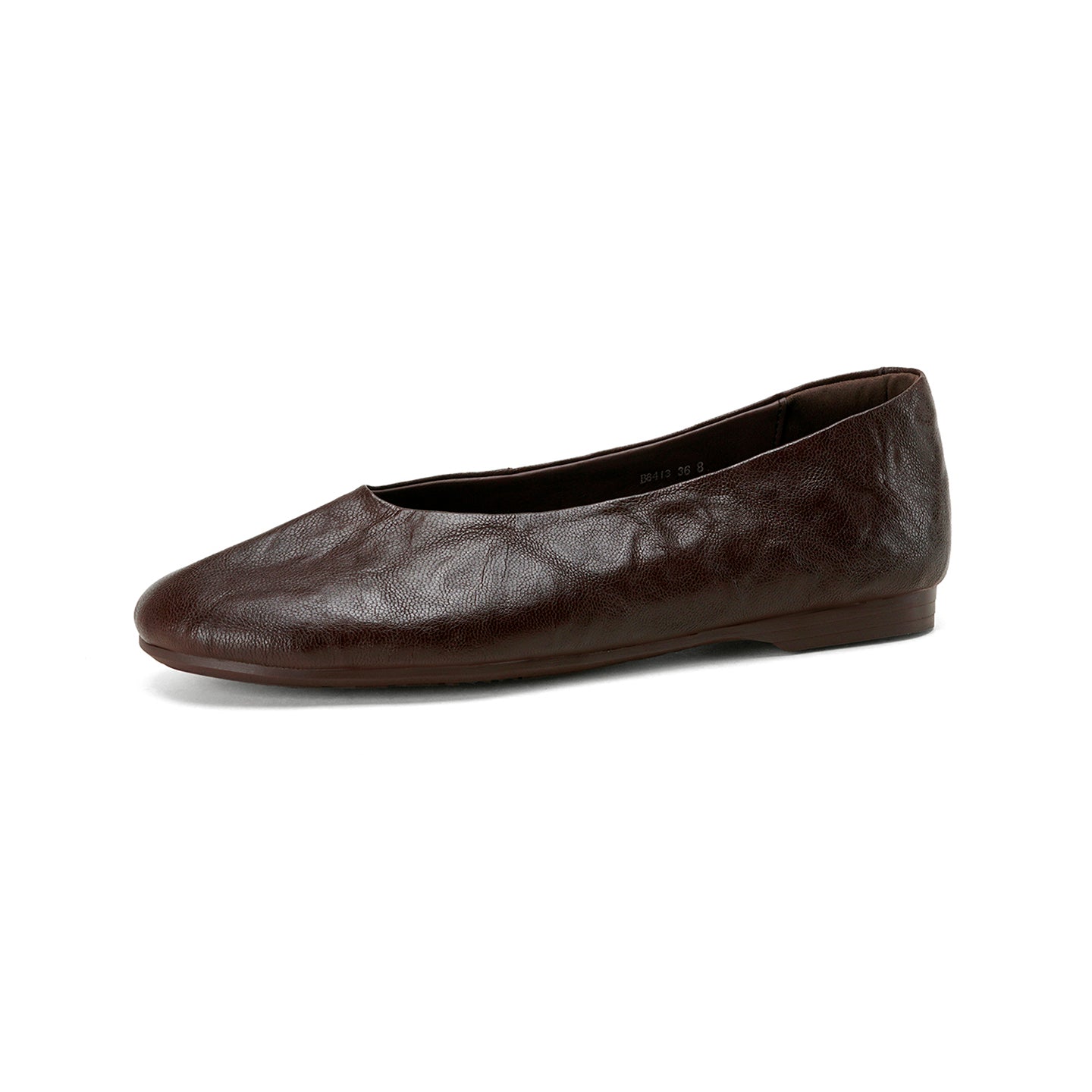 Women's Handmade Soft Sheepskin Ballet Flats Round Toe Slip-on Flat Shoes