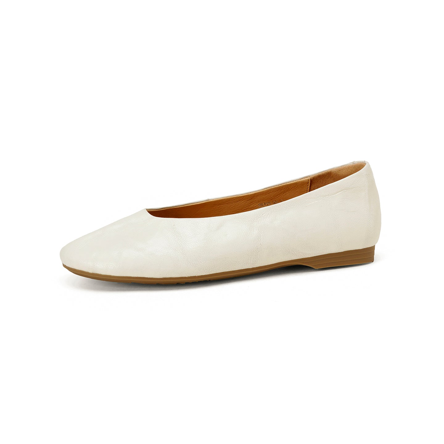 Women's Handmade Soft Sheepskin Ballet Flats Round Toe Slip-on Flat Shoes